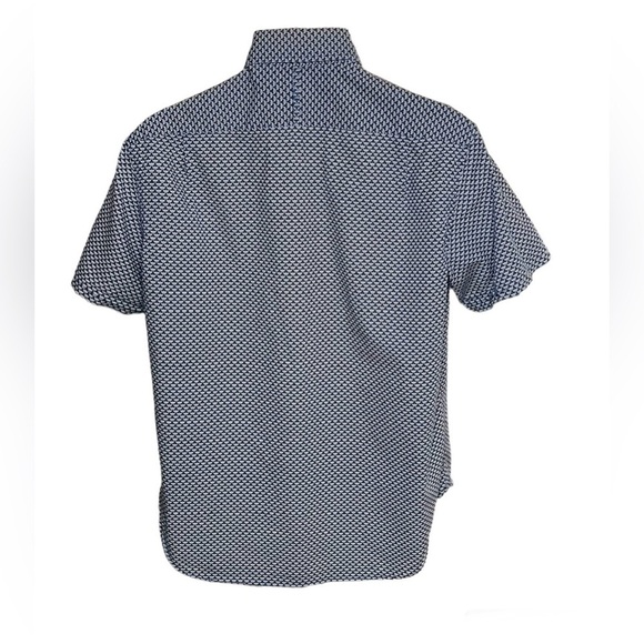 Mens Banana Republic Milly Collection Medium Short Sleeve Button Down Shirt - Picture 2 of 7